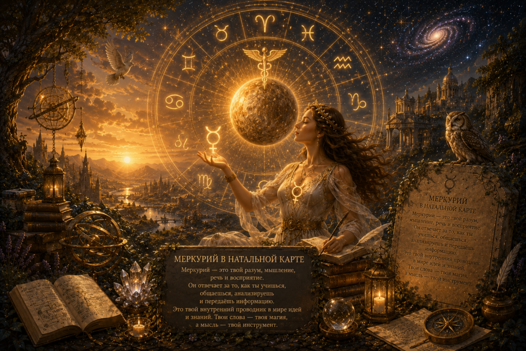 Mercury in the natal chart Меркурий - в натальной карте