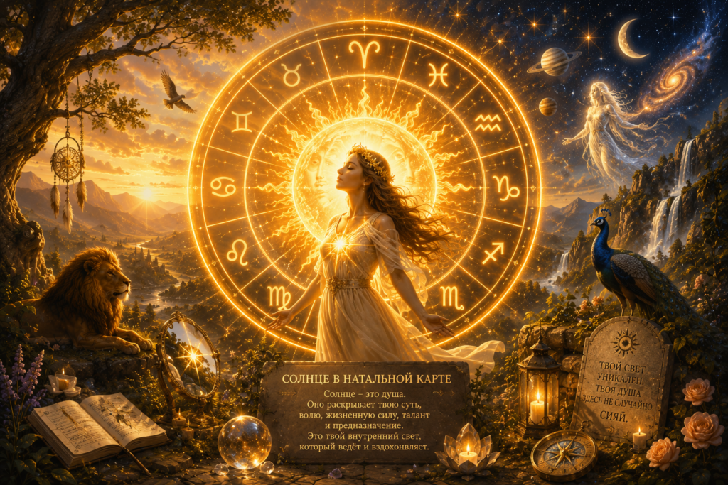 Солнце в натальной карте Sun in the natal chart