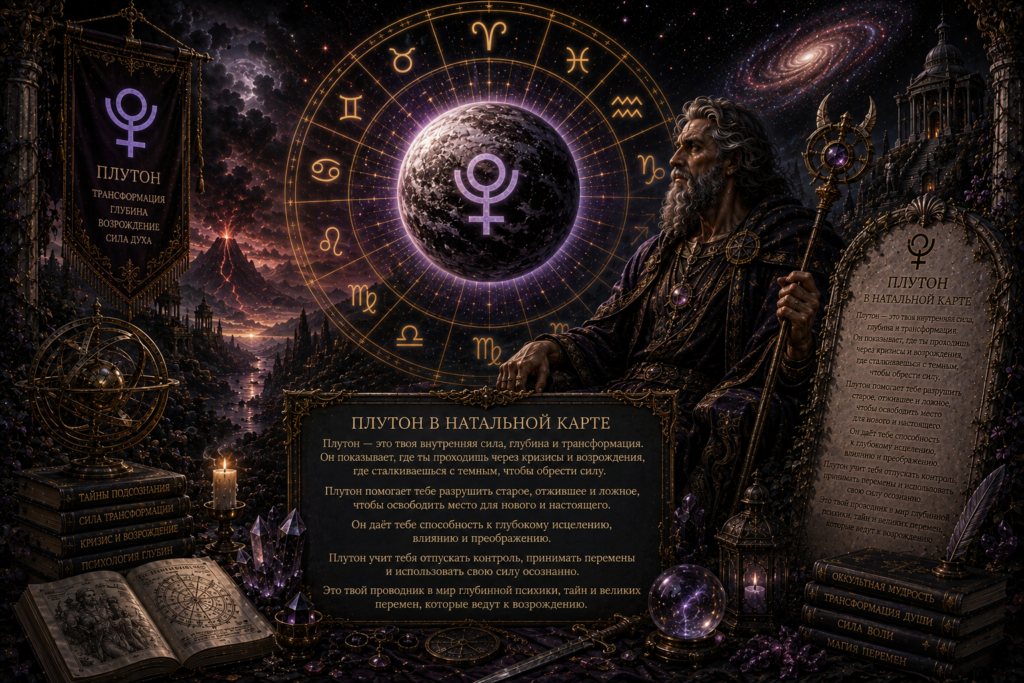 Pluto in the natal chart Плутон